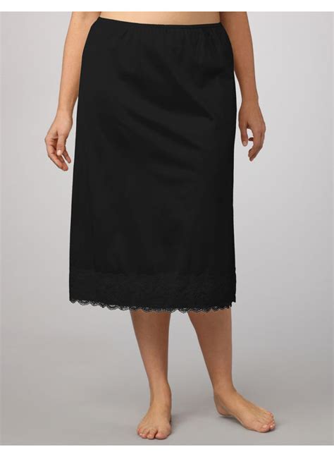 plus size black half slip|woman within half slips.